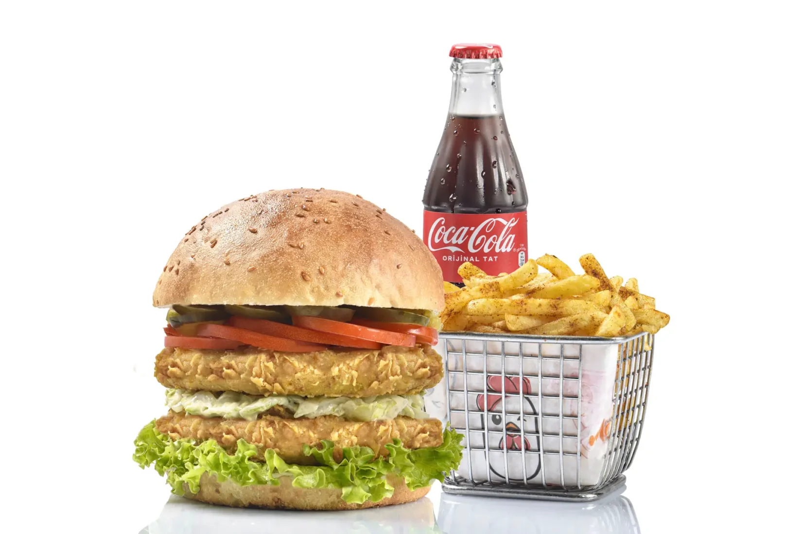 Burger yemek fotoğrafı